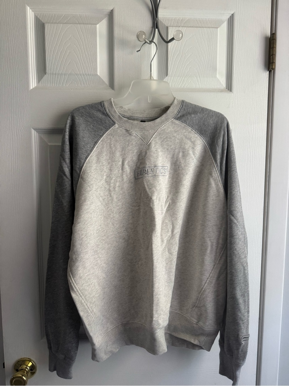 Gray Two-Tone Fabletics Crewneck Sweatshirt